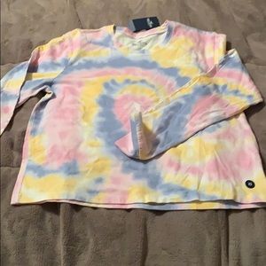 NWT hollister long sleeve tie die shirt